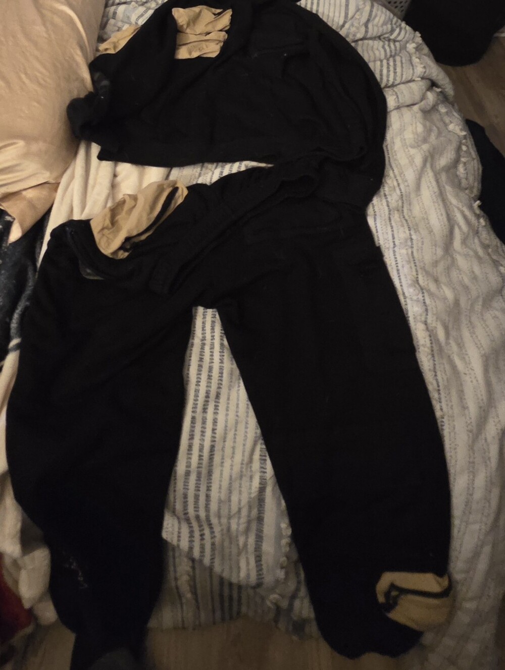 Women’s Black Jogger Jumpsuit with Camo Pocket